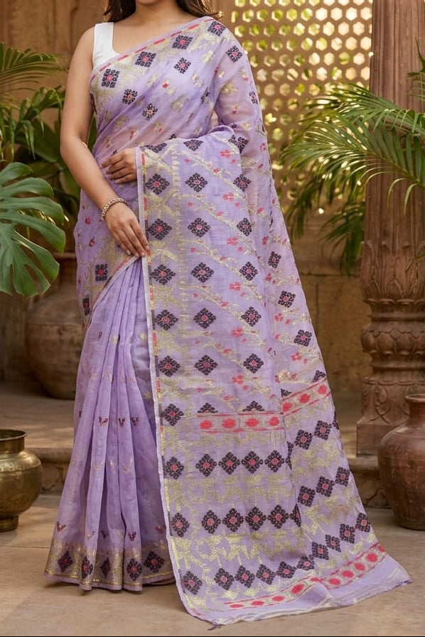Bonediyana (বনেদিয়ানা)Bengal Jamdani Saree