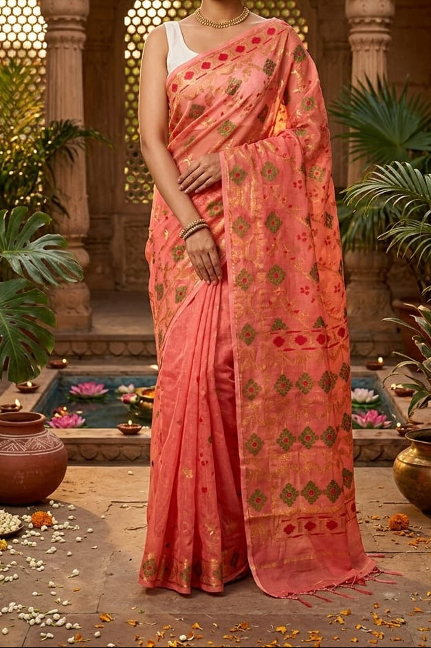 Bonediyana (বনেদিয়ানা)Bengal Jamdani Saree