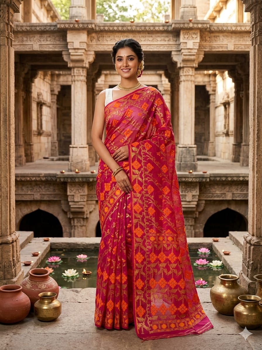 Bonediyana (বনেদিয়ানা)Bengal Jamdani Saree