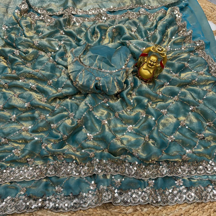 Spotlight Queen Silk Saree with Cutdana Work