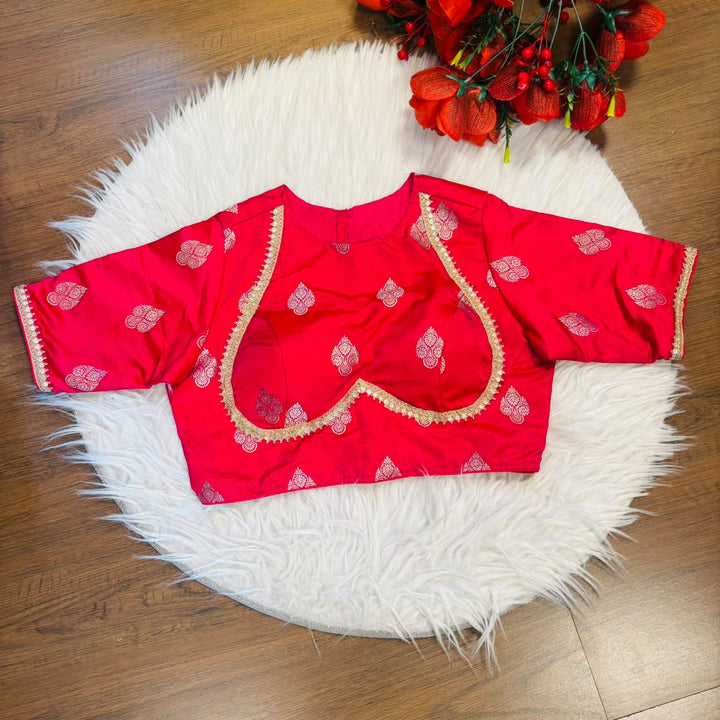 Sunehri Adaa Mashru Banarasi Silk Blouse