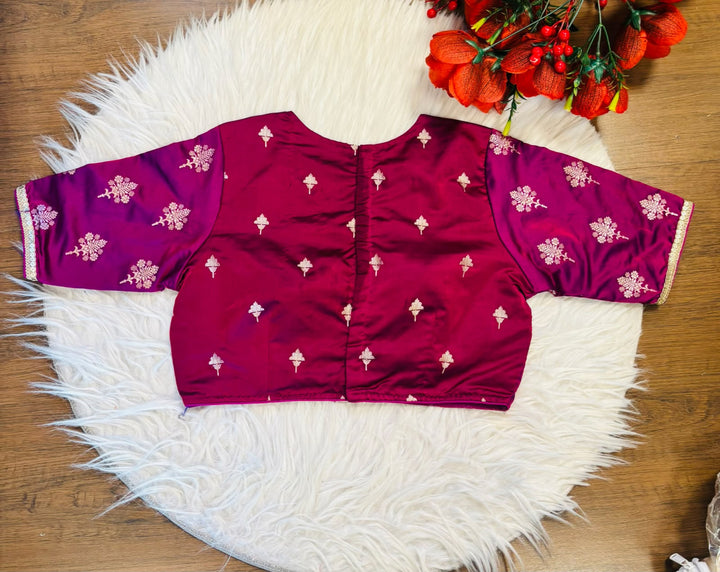 Sunehri Adaa Mashru Banarasi Silk Blouse