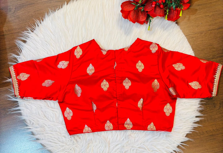 Sunehri Adaa Mashru Banarasi Silk Blouse