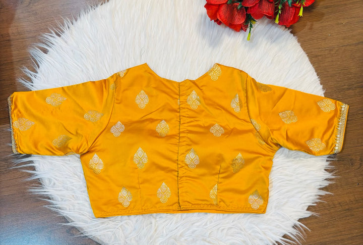 Sunehri Adaa Mashru Banarasi Silk Blouse