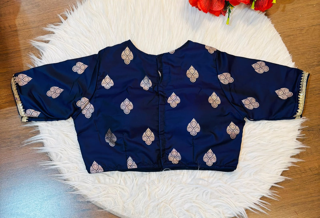 Sunehri Adaa Mashru Banarasi Silk Blouse