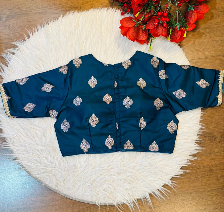 Sunehri Adaa Mashru Banarasi Silk Blouse