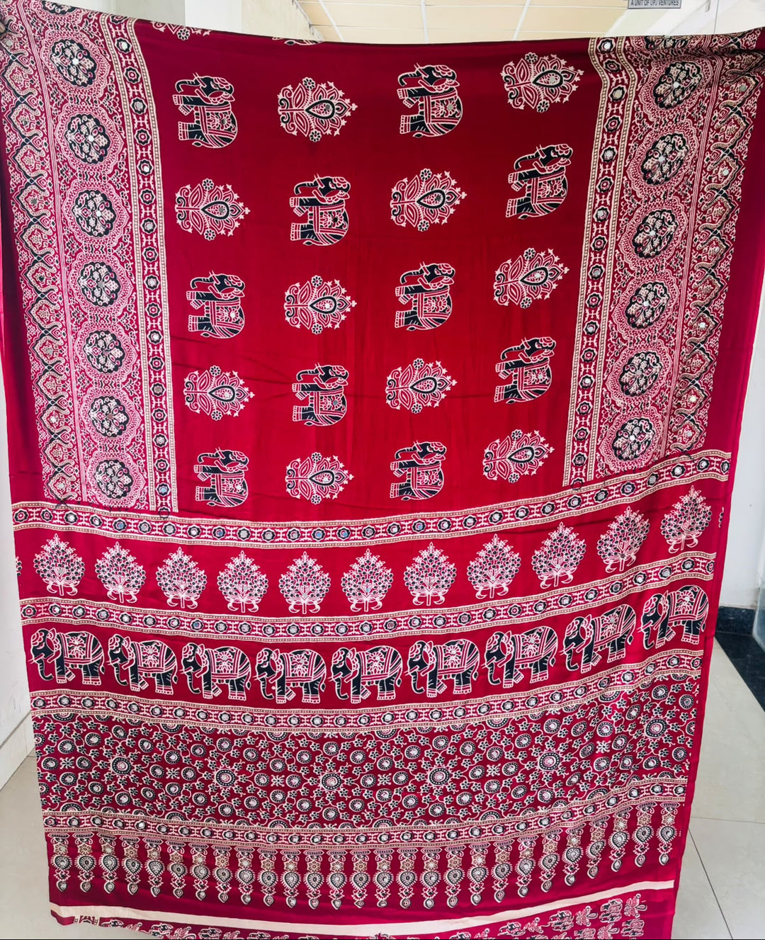 Pretty Obsession Modal Silk Saree With Mirror Work