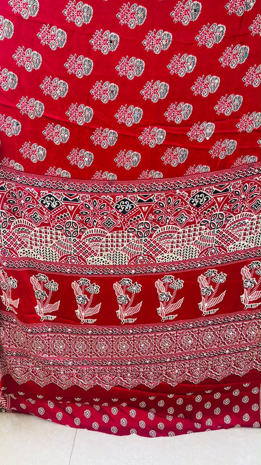 Pretty Obsession Modal Silk Saree With Mirror Work