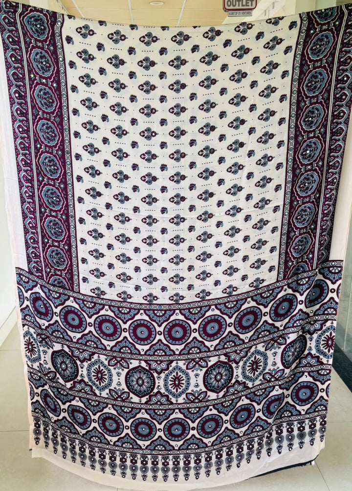 Pretty Obsession Modal Silk Saree With Mirror Work