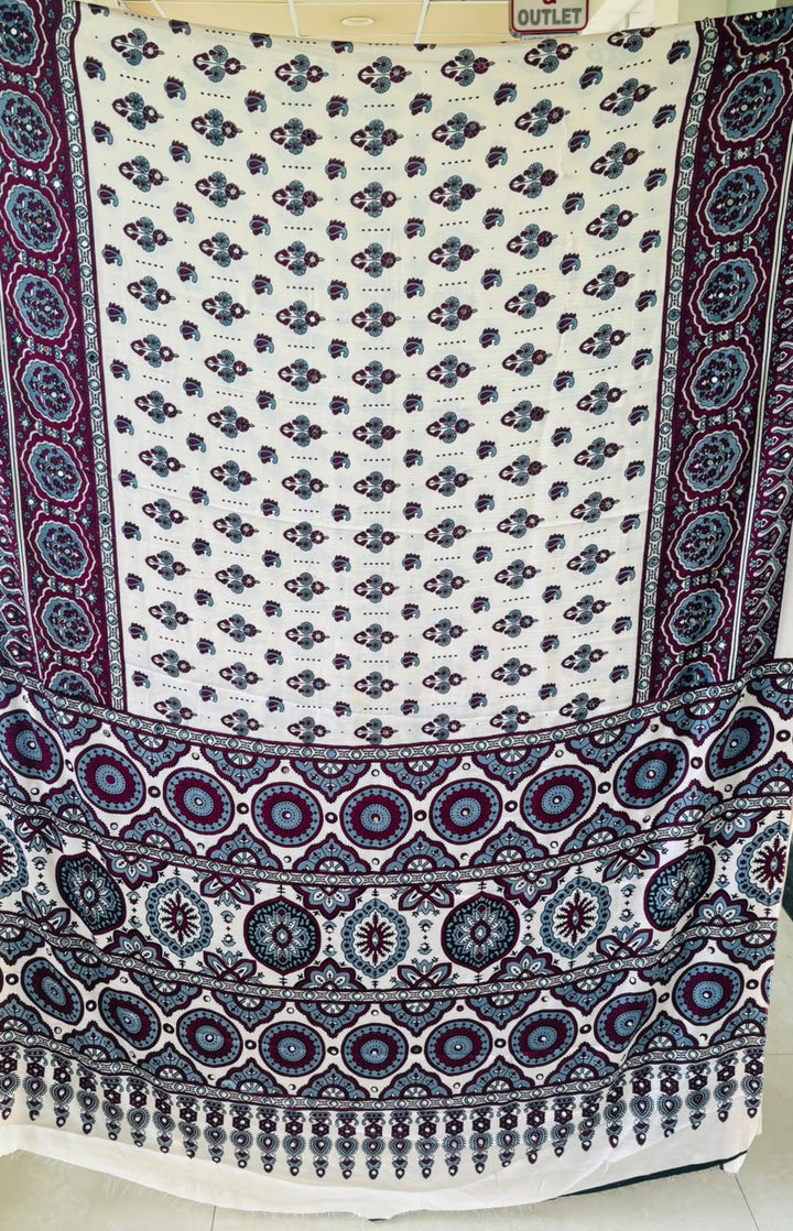 Pretty Obsession Modal Silk Saree With Mirror Work