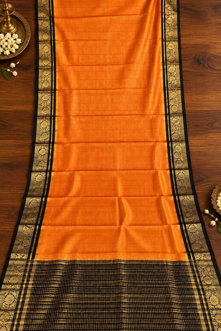 Royal Enchantress Mysore Crepe Silk ( Semi ) Saree