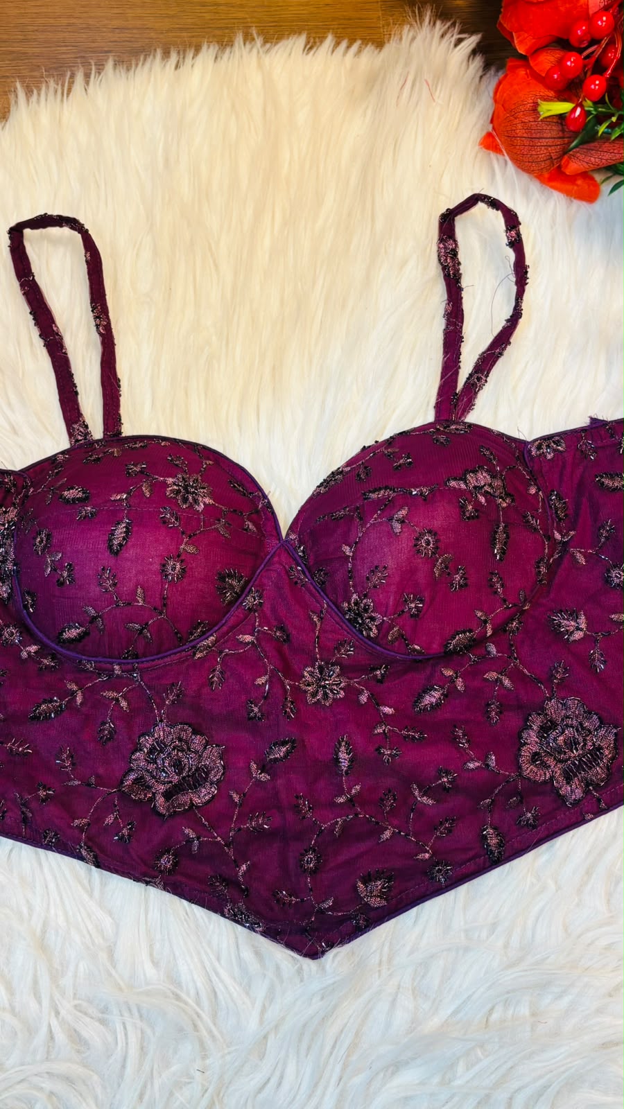 Beauty in Bling – Designer Katdana & Thread Embroidered Blouse
