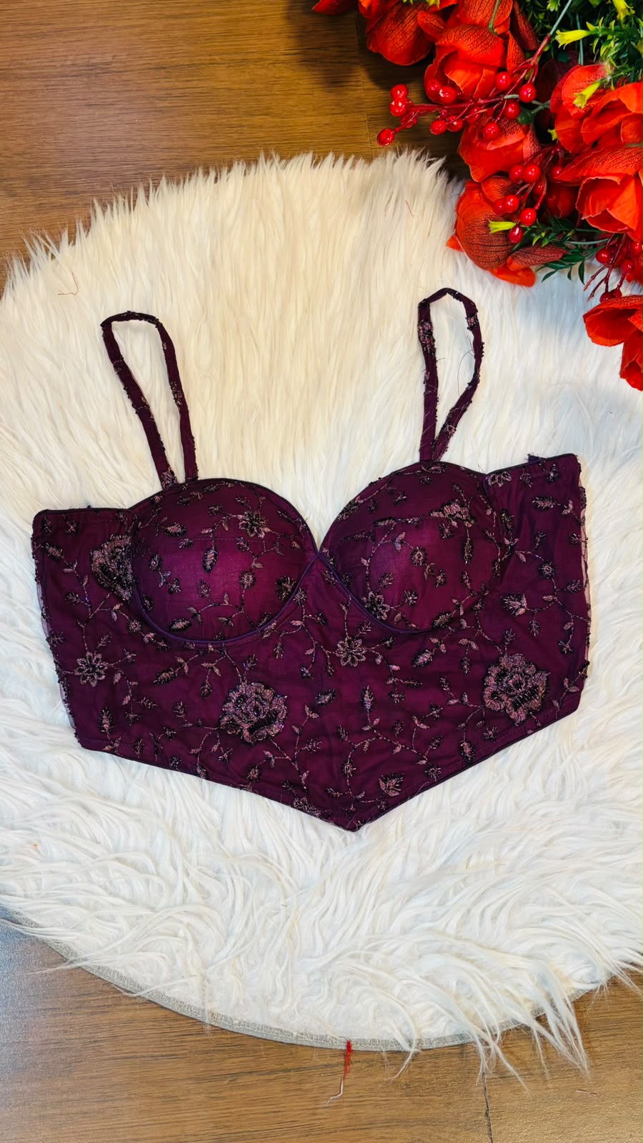 Beauty in Bling – Designer Katdana & Thread Embroidered Blouse