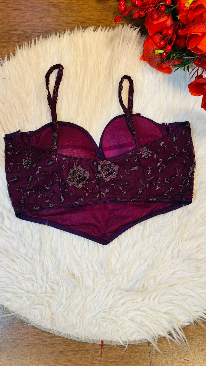 Beauty in Bling – Designer Katdana & Thread Embroidered Blouse