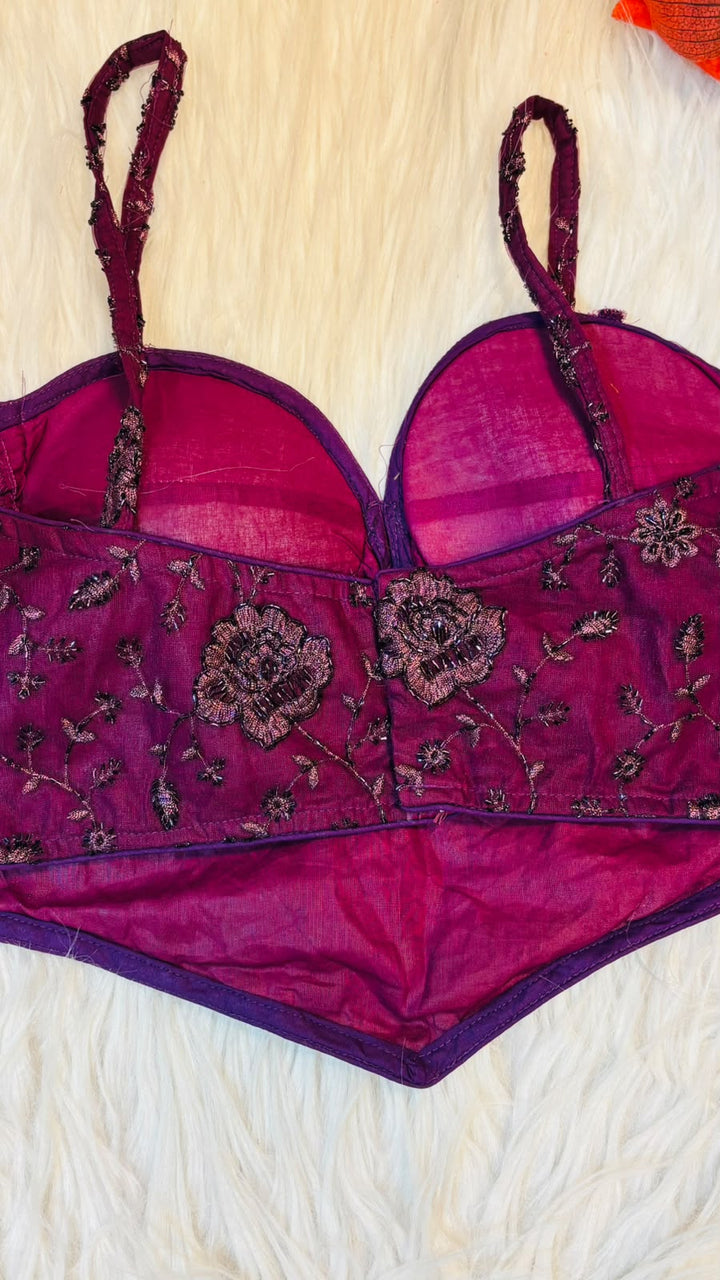 Beauty in Bling – Designer Katdana & Thread Embroidered Blouse