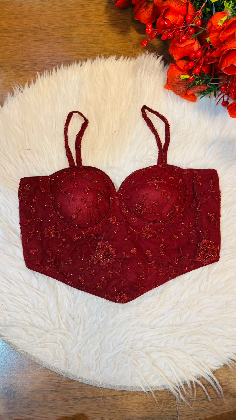 Beauty in Bling – Designer Katdana & Thread Embroidered Blouse