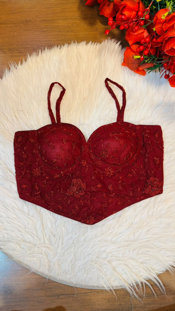 Beauty in Bling – Designer Katdana & Thread Embroidered Blouse