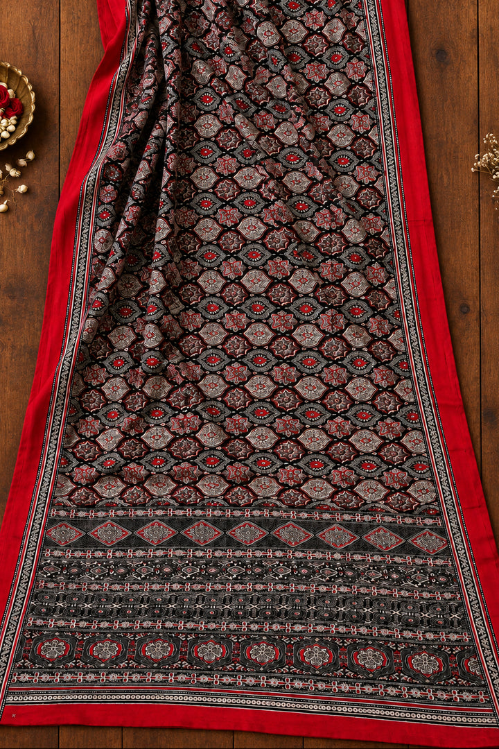 Pretty Obsession Modal Silk Saree With Mirror Work