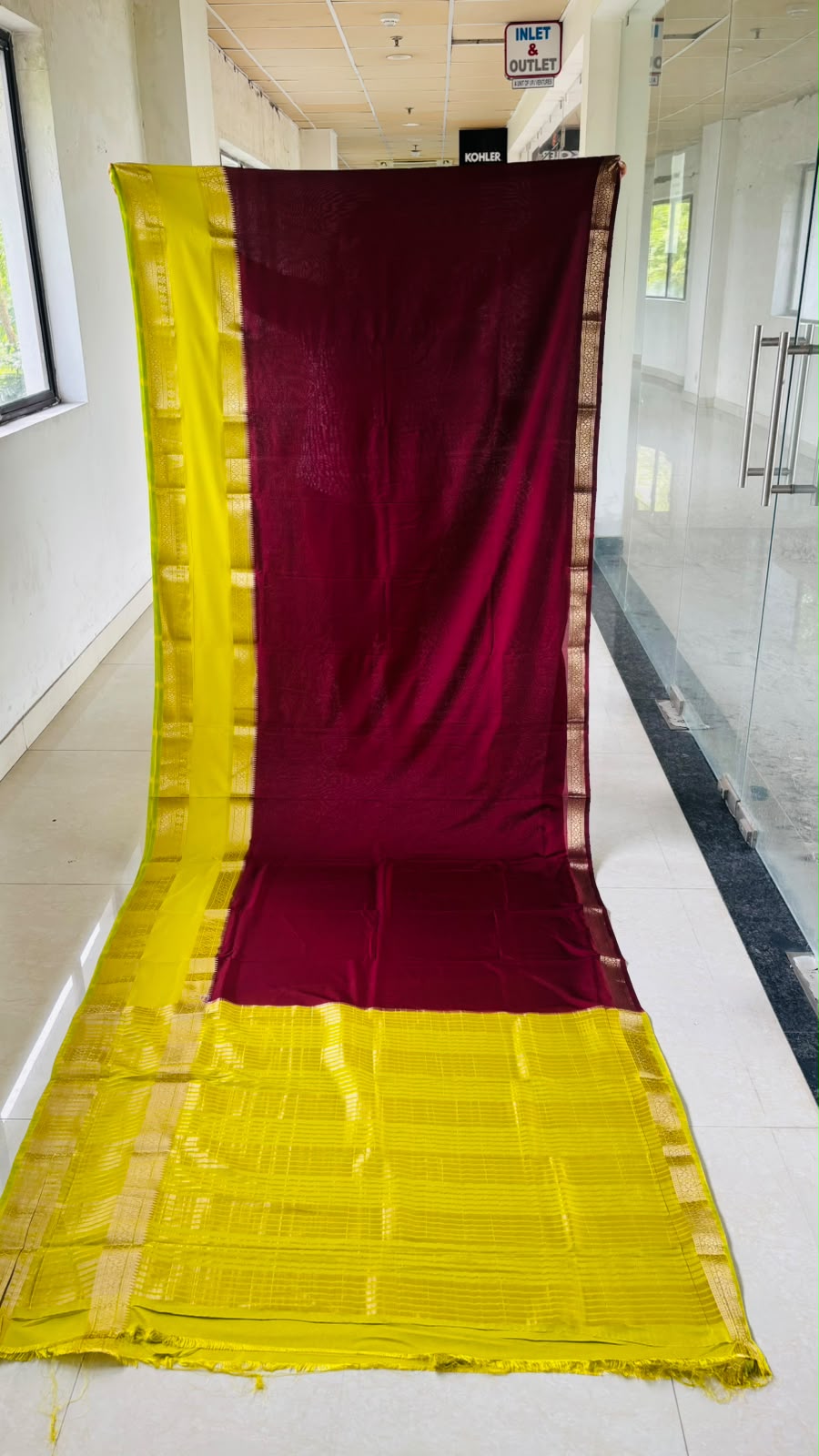 Royal Enchantress Mysore Crepe Silk ( Semi ) Saree