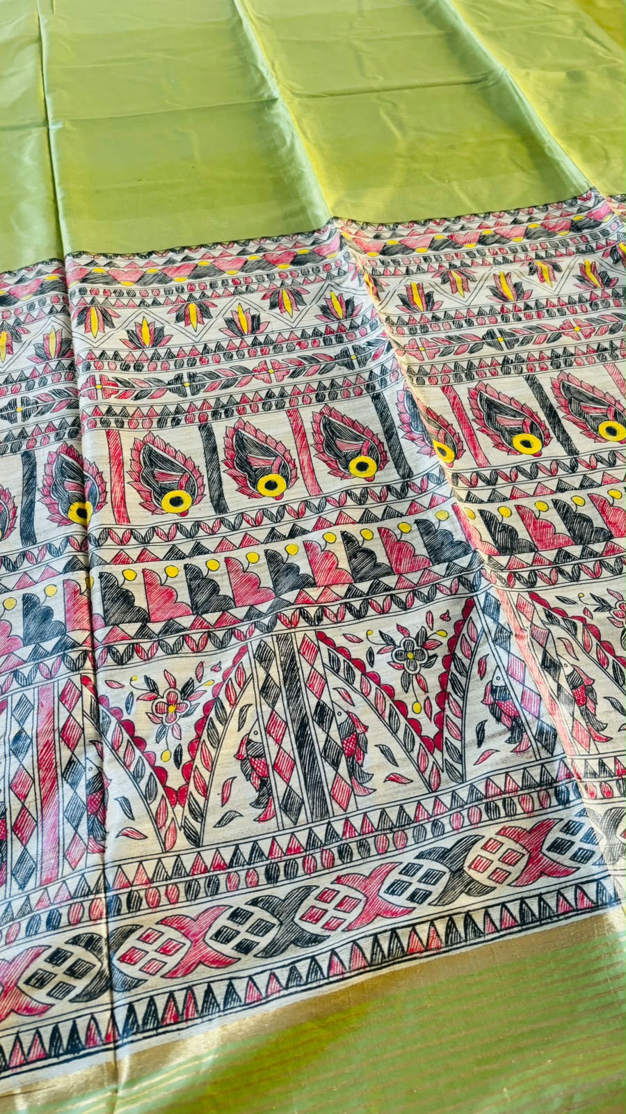 Mithila Artistry Ghicha Tussar Silk Saree