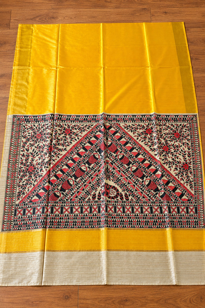 Mithila Artistry Ghicha Tussar Silk Saree