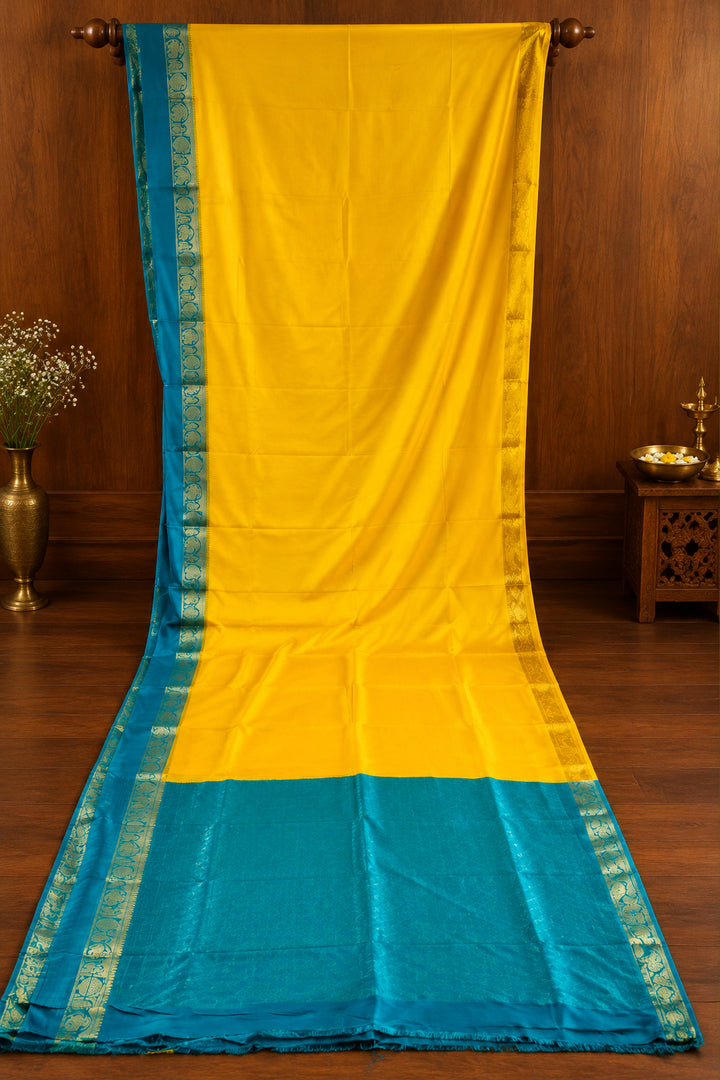 Royal Enchantress Mysore Crepe Silk ( Semi ) Saree