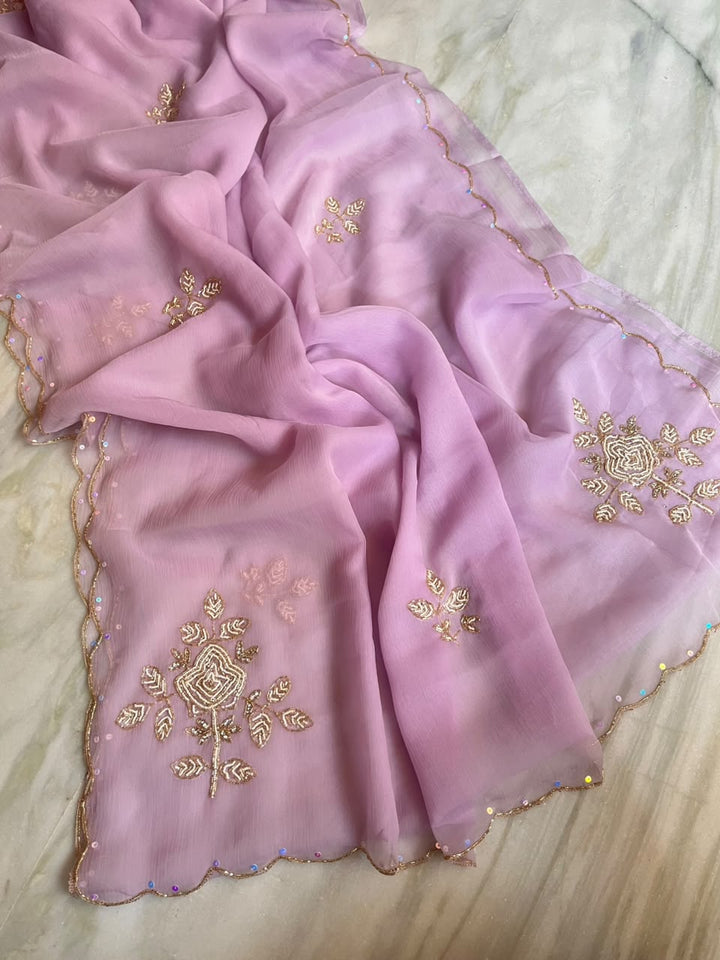 Wink of Love Chiffon Saree