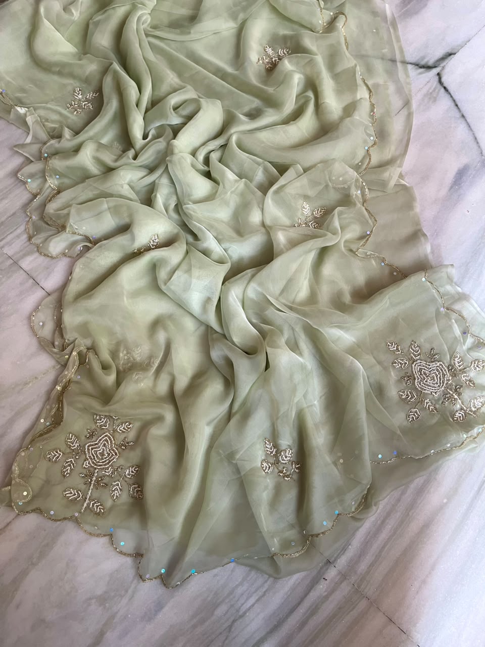Wink of Love Chiffon Saree
