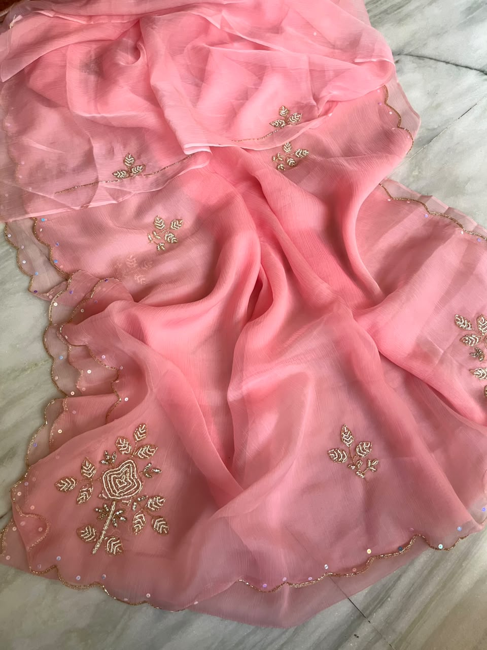 Wink of Love Chiffon Saree