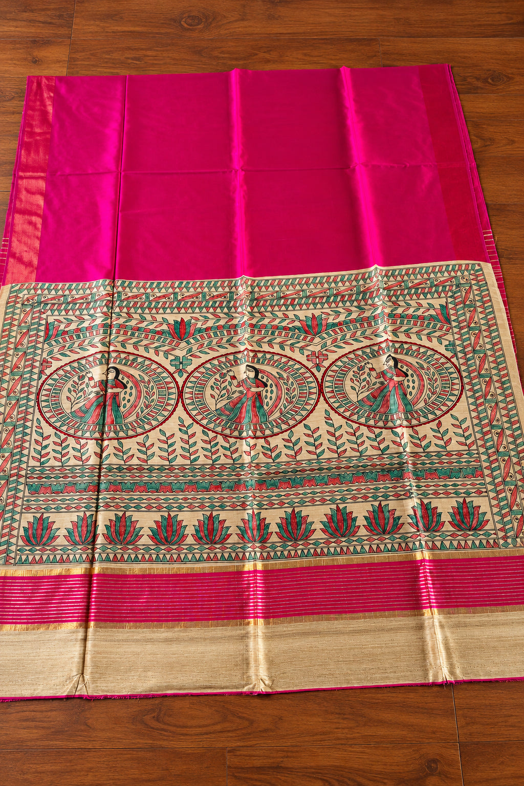 Mithila Artistry Ghicha Tussar Silk Saree