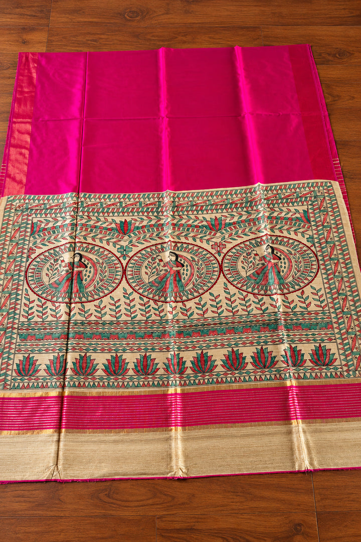 Mithila Artistry Ghicha Tussar Silk Saree