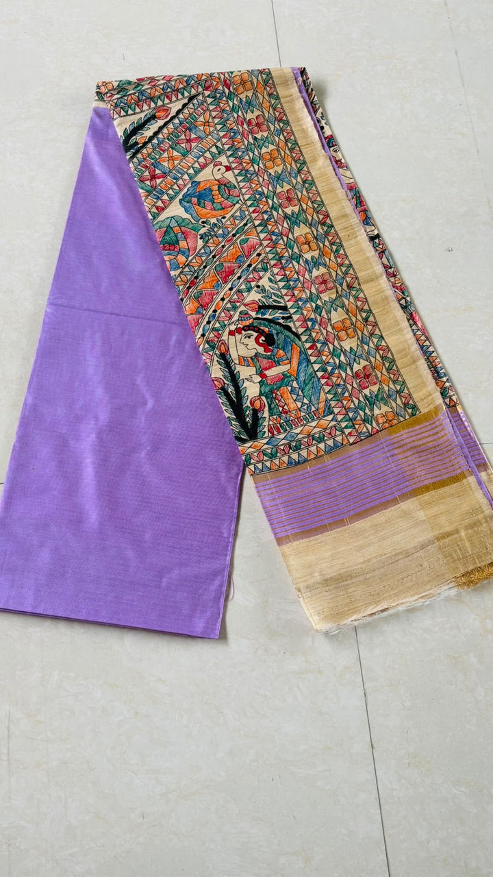Mithila Artistry Ghicha Tussar Silk Saree