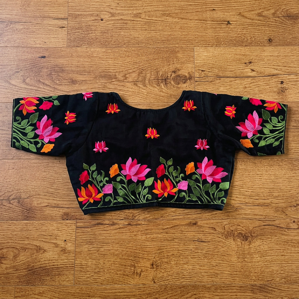 Lost in Lotus  -Designer Blouse