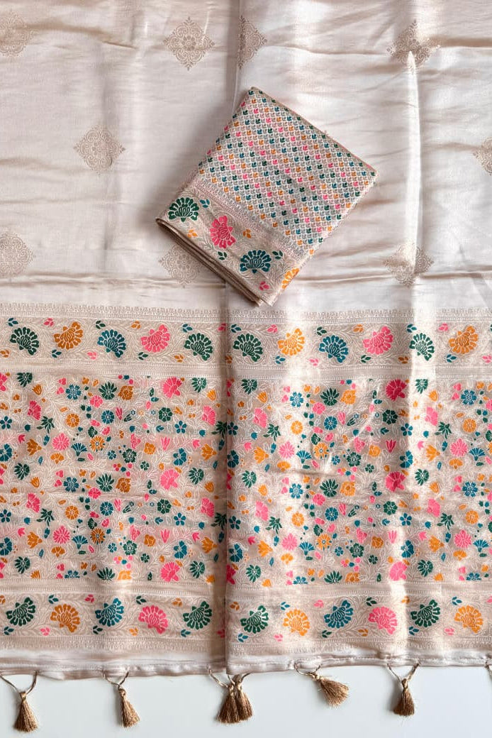 Sajni Sawariya Tissue Banarasi Saree