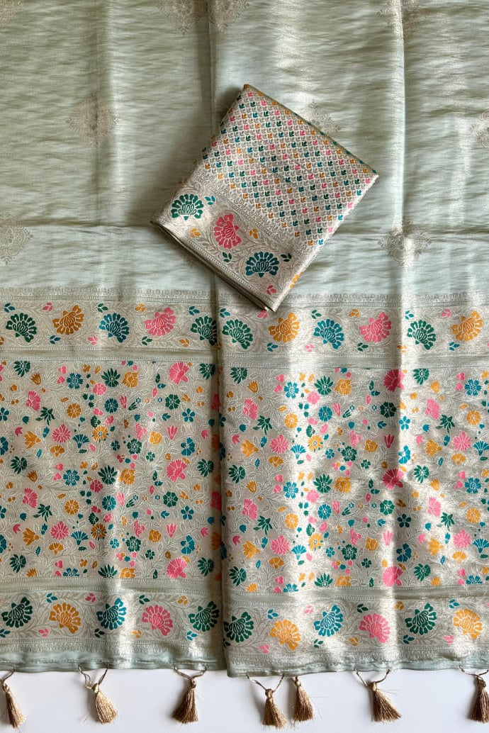 Sajni Sawariya Tissue Banarasi Saree