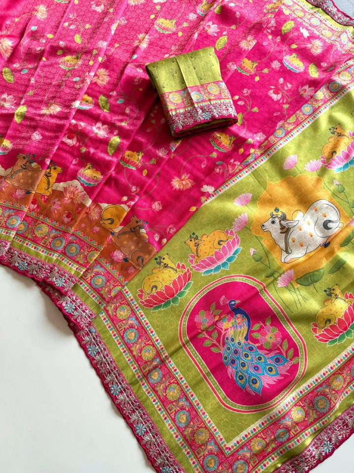 Madhabh Maya Designer  Banarasi Dola Silk Saree