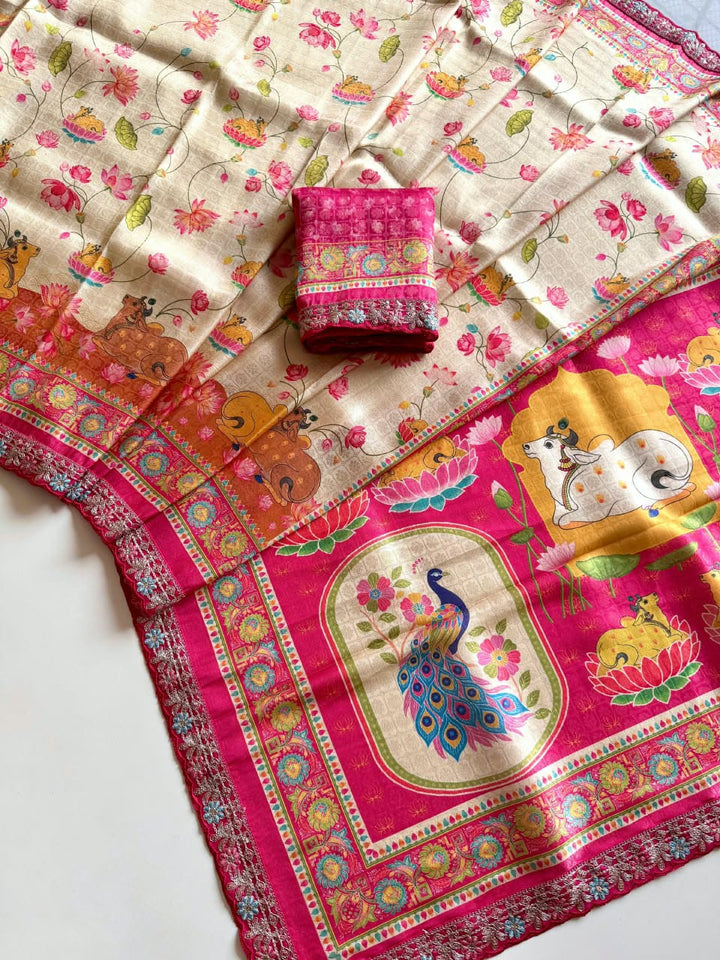 Madhabh Maya Designer  Banarasi Dola Silk Saree