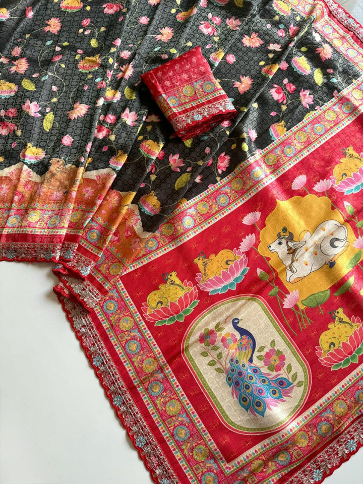 Madhabh Maya Designer  Banarasi Dola Silk Saree