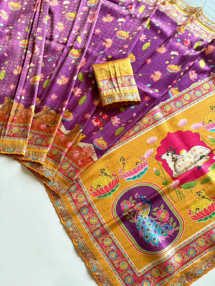Madhabh Maya Designer  Banarasi Dola Silk Saree