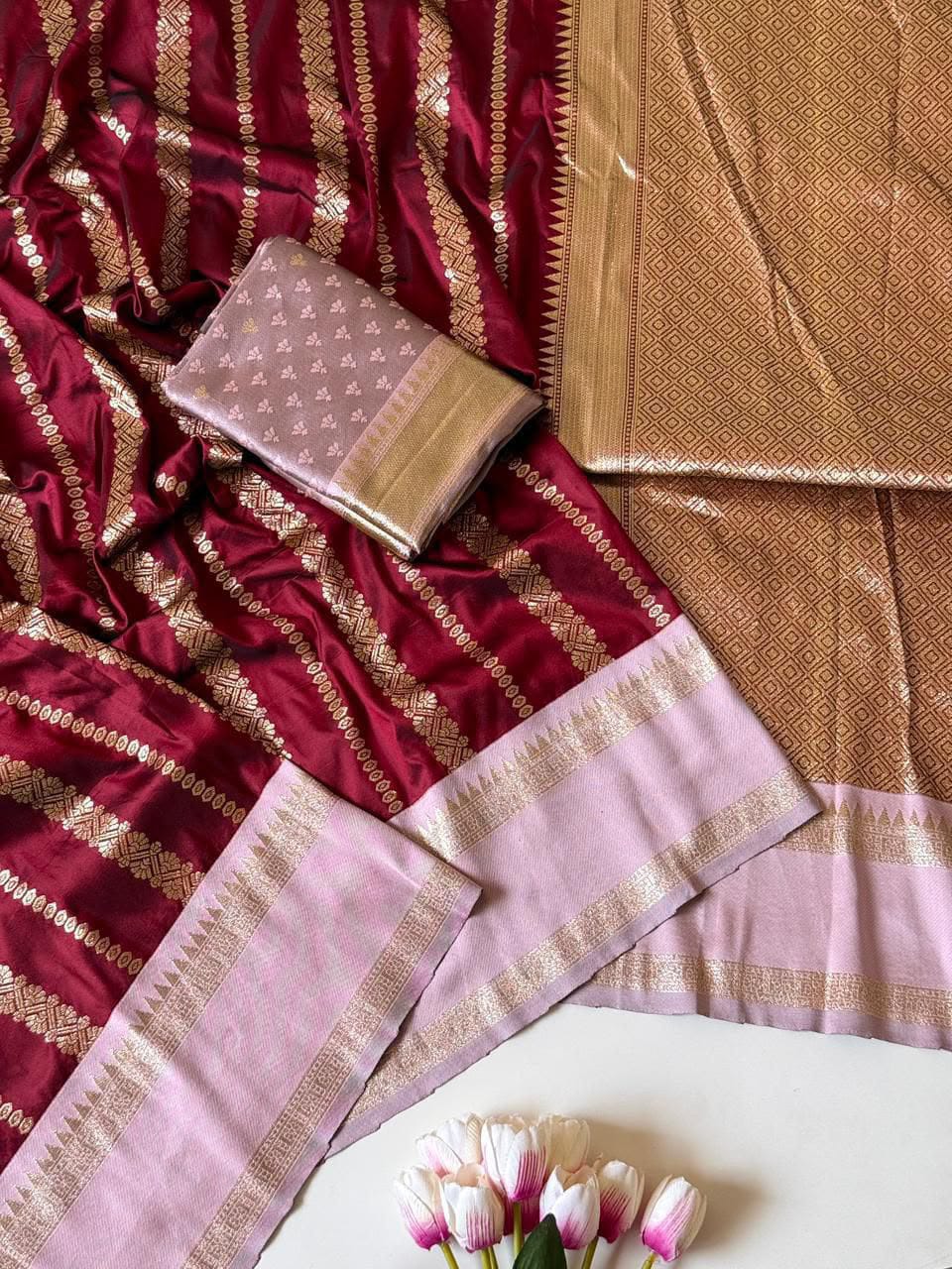 Prem Bandhan Silk Jacquard Weaving Saree