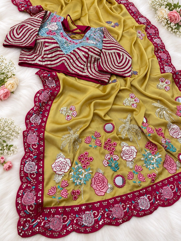 Forever Ishq Fancy Silk Saree