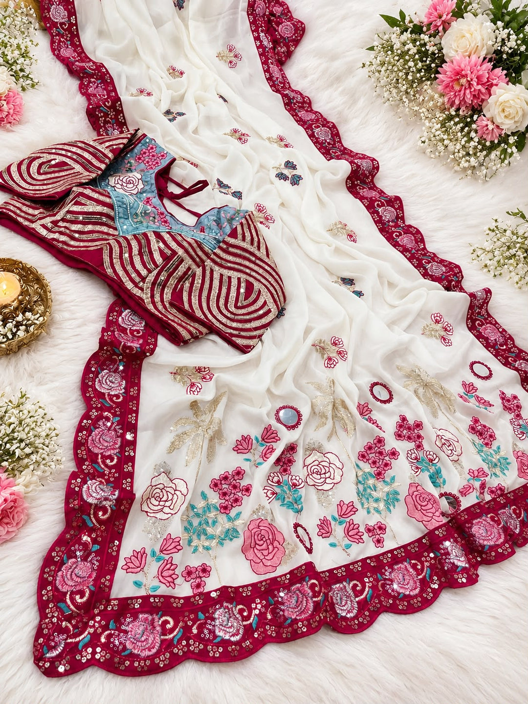 Forever Ishq Fancy Silk Saree