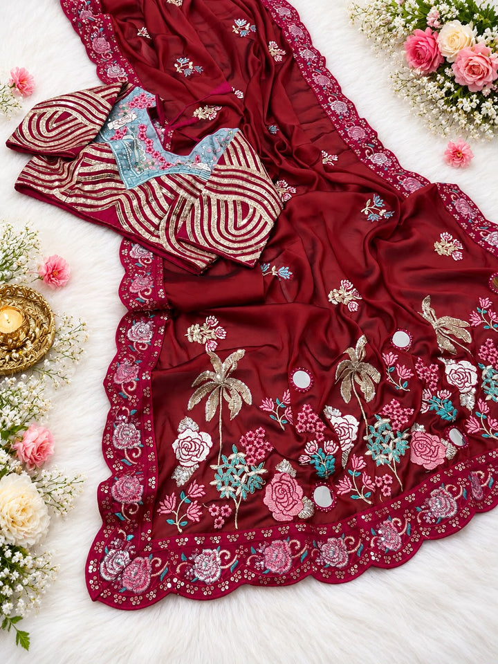 Forever Ishq Fancy Silk Saree