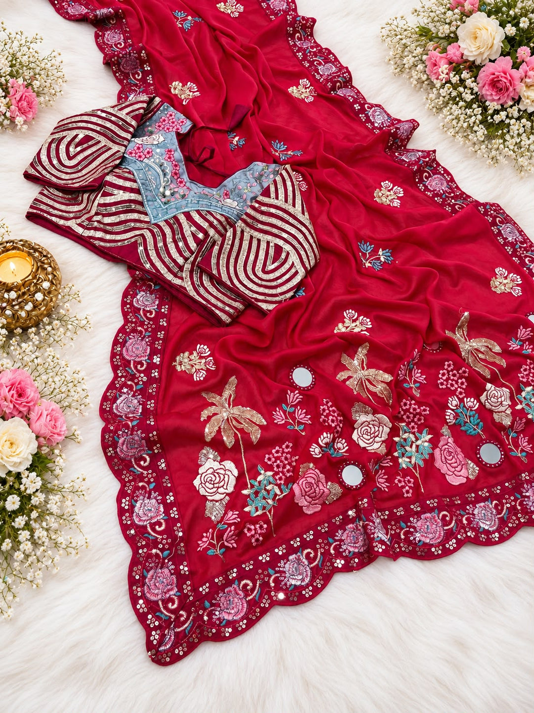 Forever Ishq Fancy Silk Saree
