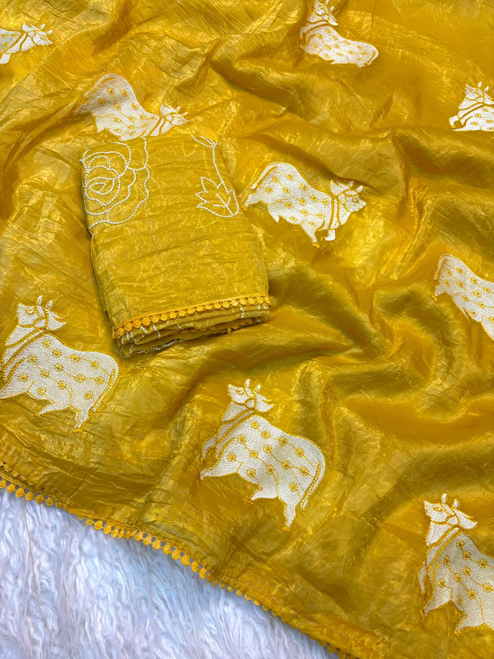 Blessings of Tradition Crush Silk Saree