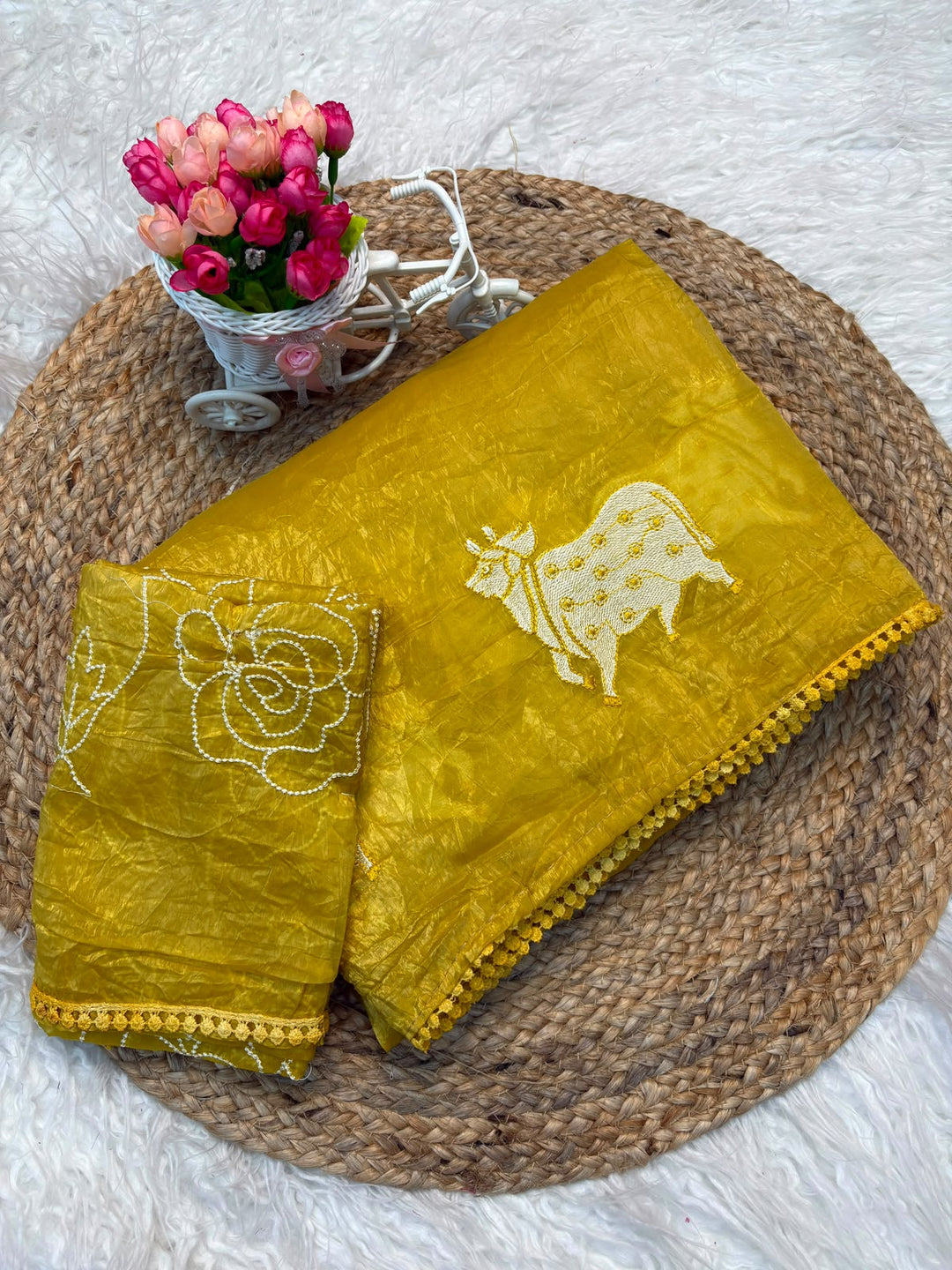Blessings of Tradition Crush Silk Saree