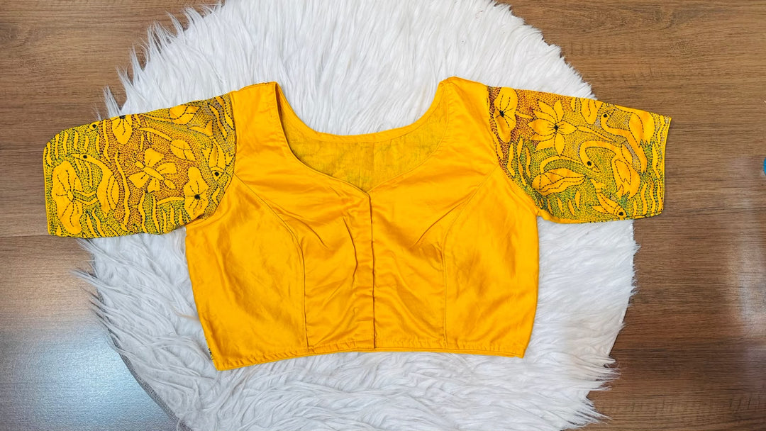 Flower Universe – Designer Floral Embroidered Blouse