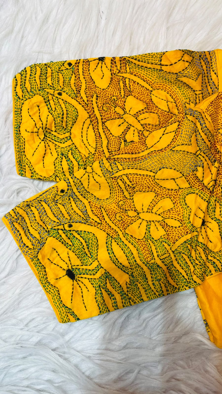 Flower Universe – Designer Floral Embroidered Blouse