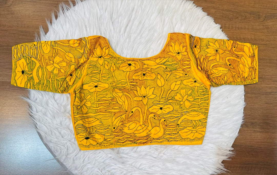 Flower Universe – Designer Floral Embroidered Blouse