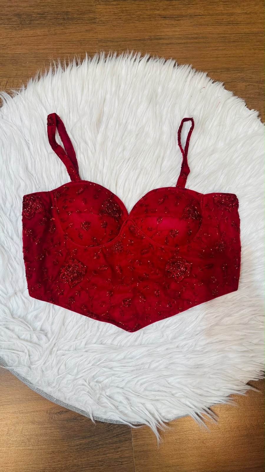 Beauty in Bling – Designer Katdana & Thread Embroidered Blouse